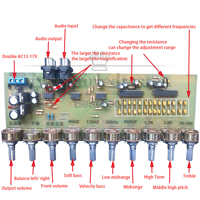 Hifi Tuning Board EQ Equalization Board Power Amplifier Preamplifier Board