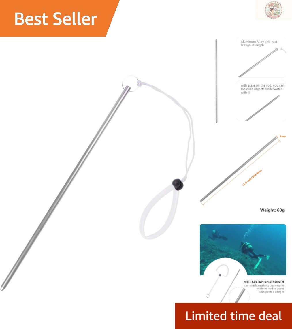 Lightweight Scuba Diving Pointer: 13-Inch Multifunctional Tool with Lanyard
