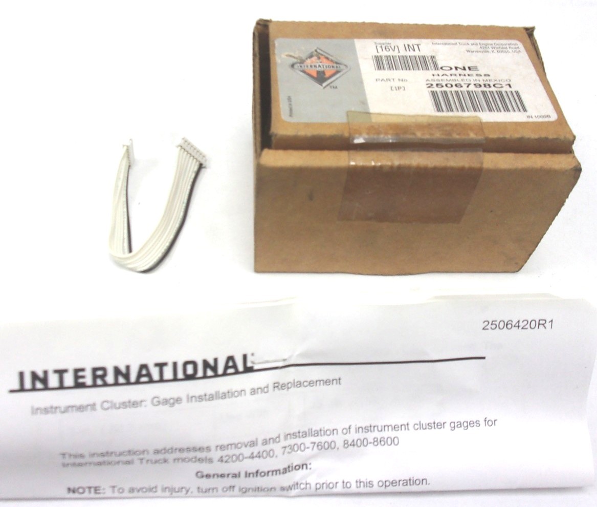 2506798C1 NEW OEM INTERNATIONAL ELECTRICAL GAUGE JUMPER HARNESS 5"