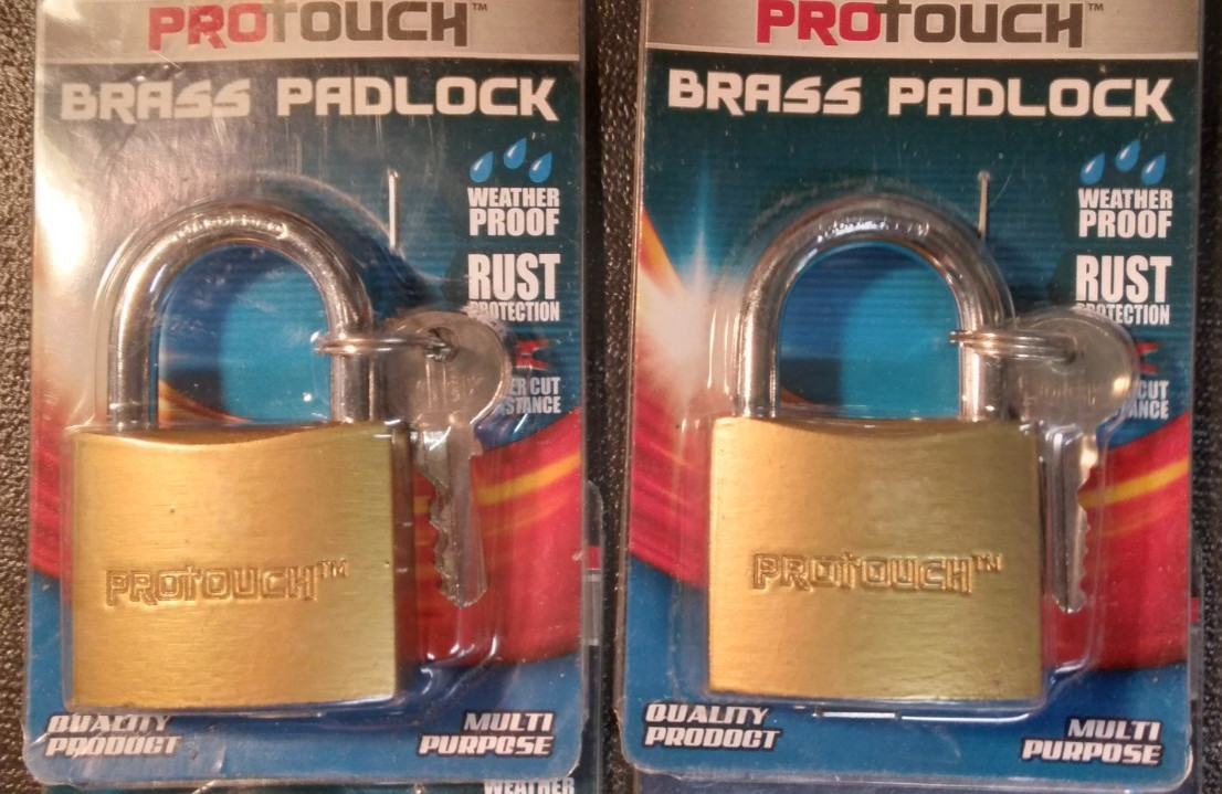 PRO TOUCH 2IN.BRASS PADLOCK NEW