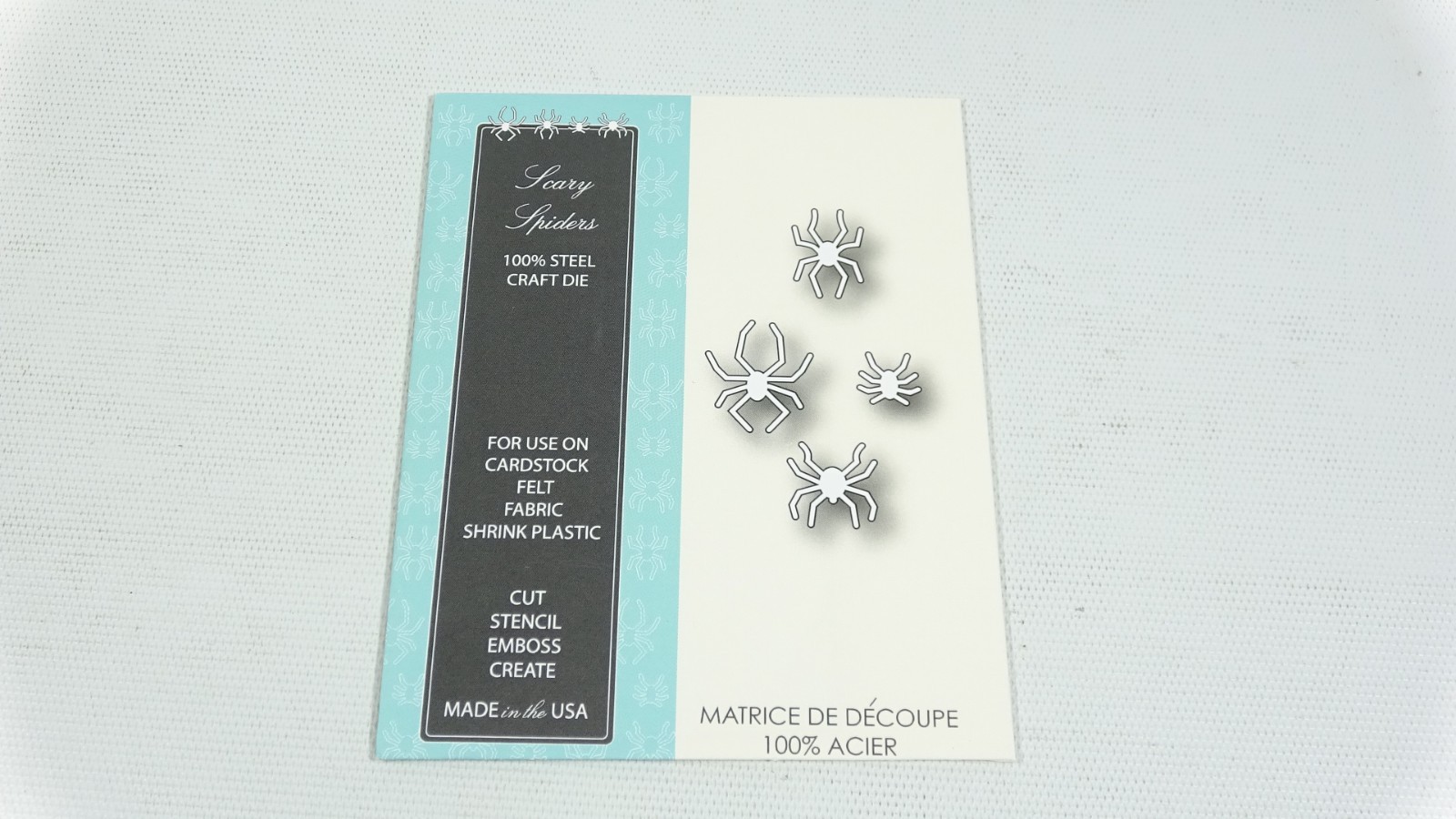2013 Memory Box Craft Steel Die Scary Spiders 98704