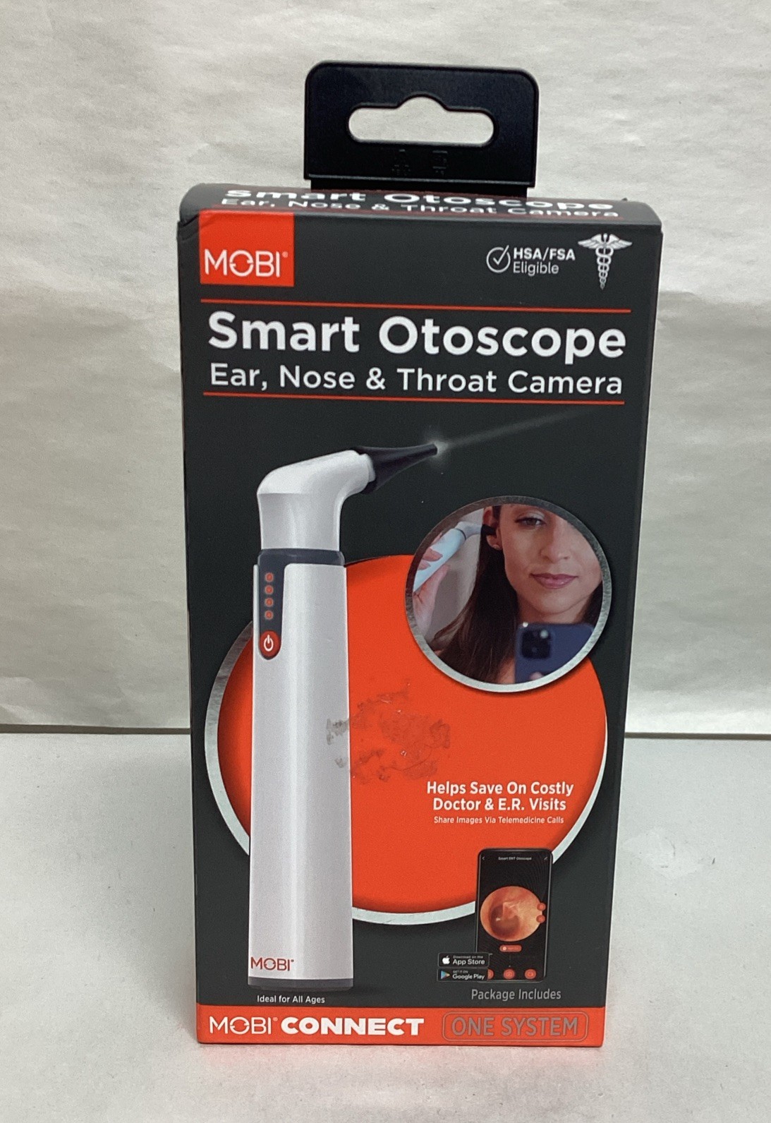 MOBI CONNECT Smart Wi-Fi Otoscope for Ears, Nose & Throat with HD Camera