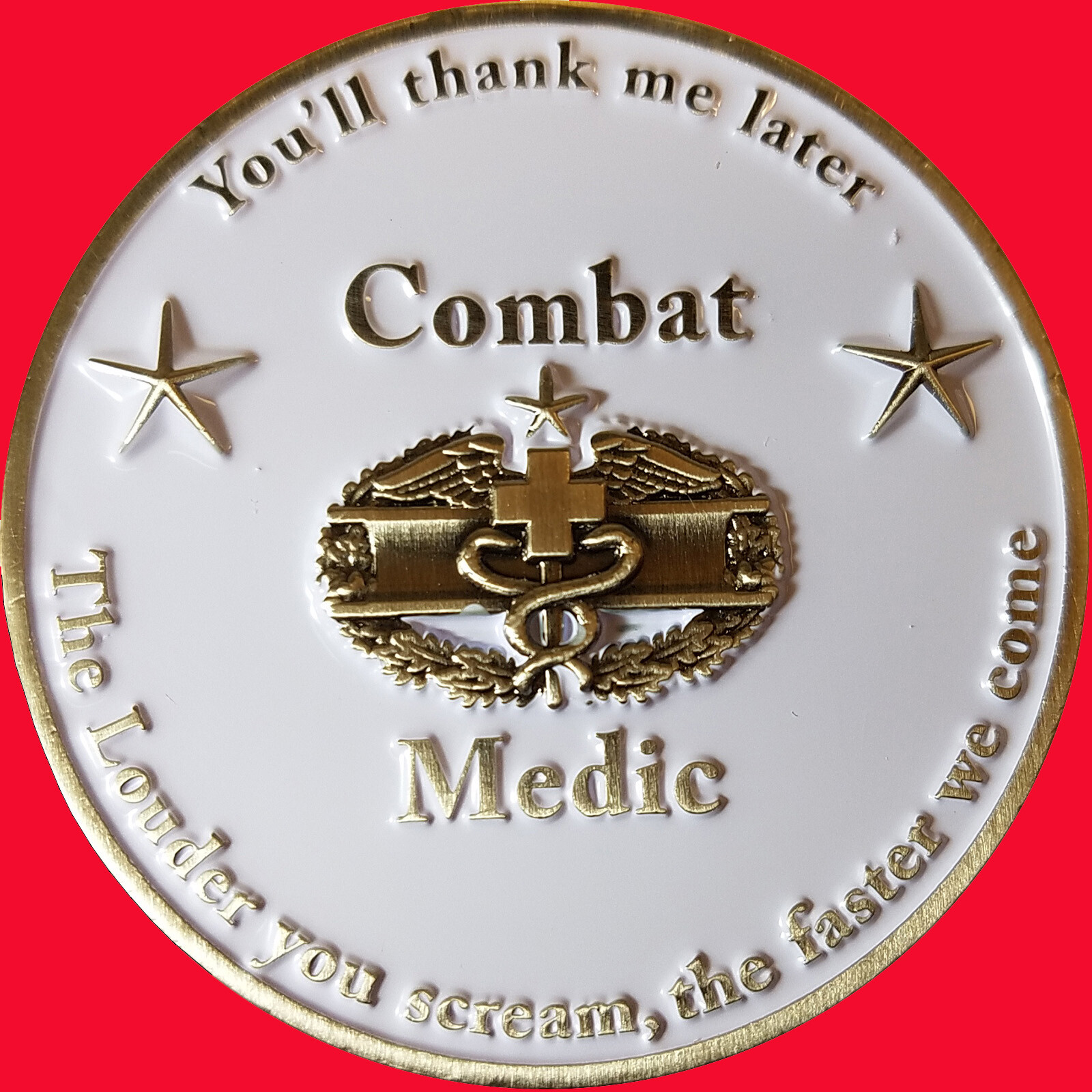 2" Combat Medic Badge Limited edition US Army challenge coin 23
