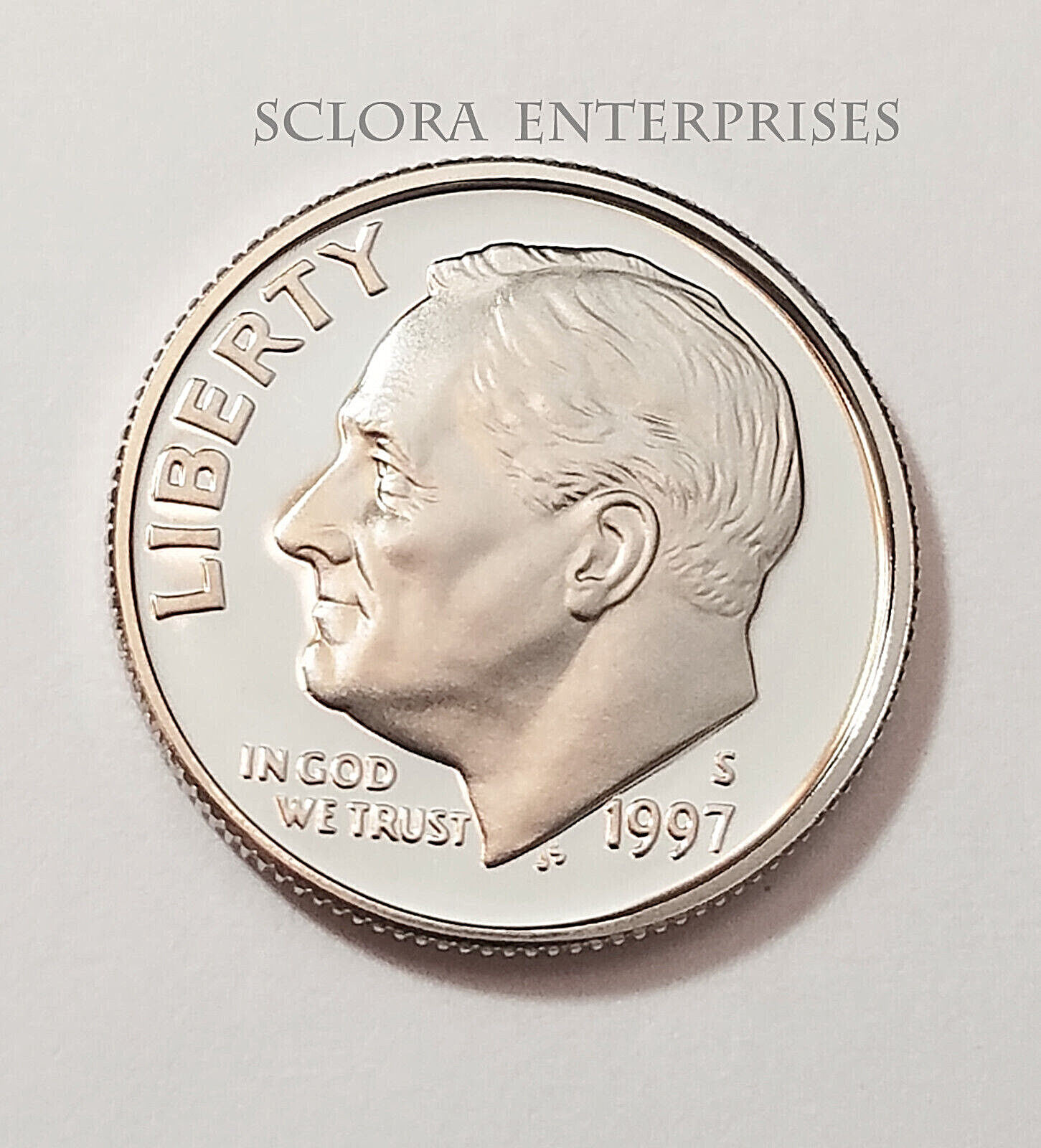 1997 S ROOSEVELT *CLAD PROOF* DIME **FREE SHIPPING**