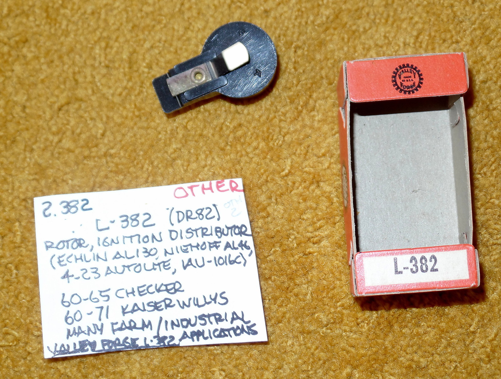 1960-71 Kaiser Willys/Checker Distributor Rotor NOS - L382