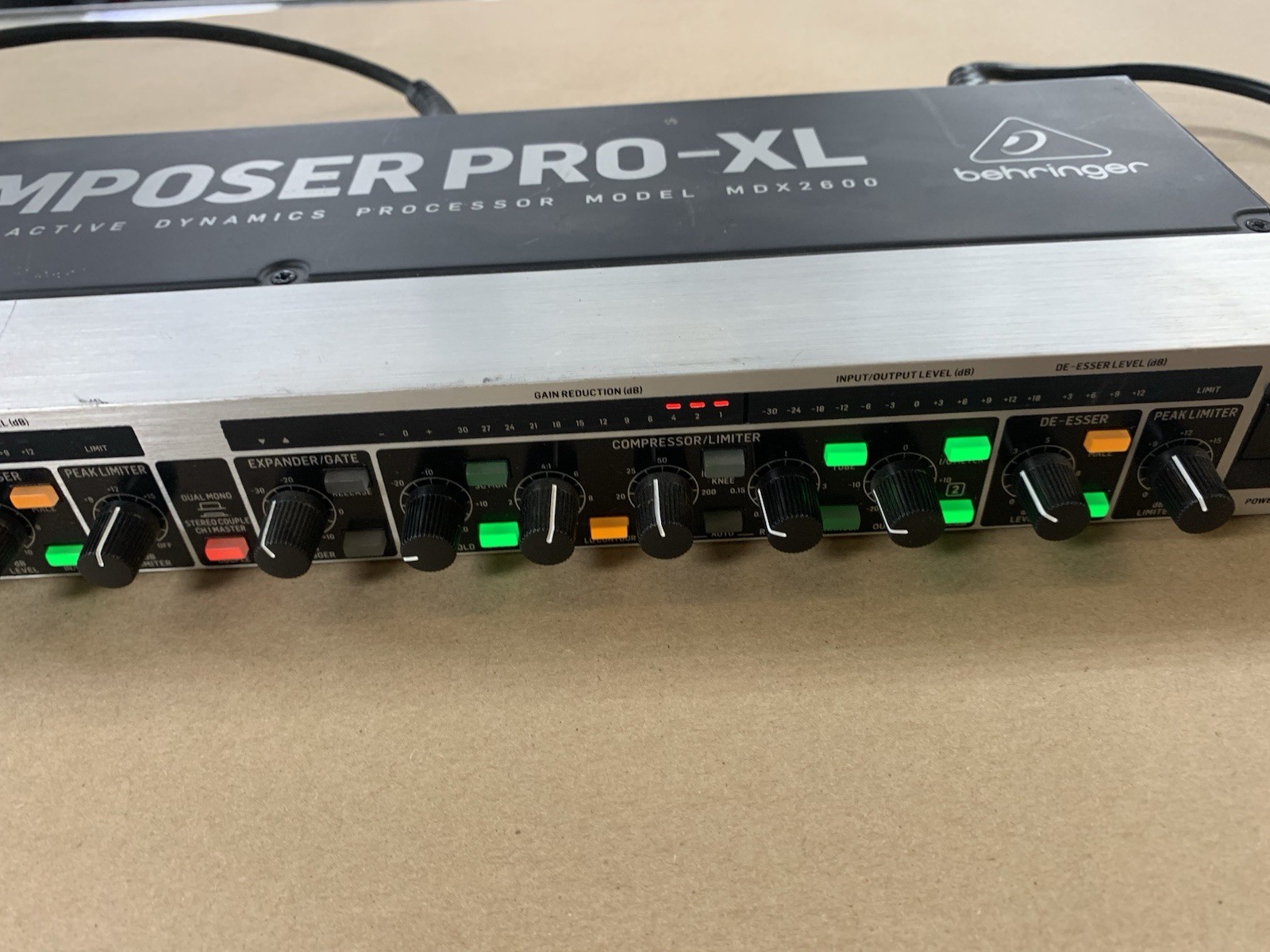 Behringer MDX2600 Audio Interactive Compressor Dynamics Processor Composer-XL