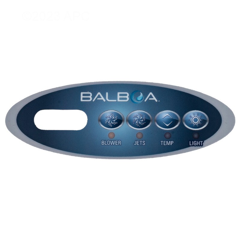 Balboa Spa Control Overlay Decal VL200 Duplex Mini Oval System 11095