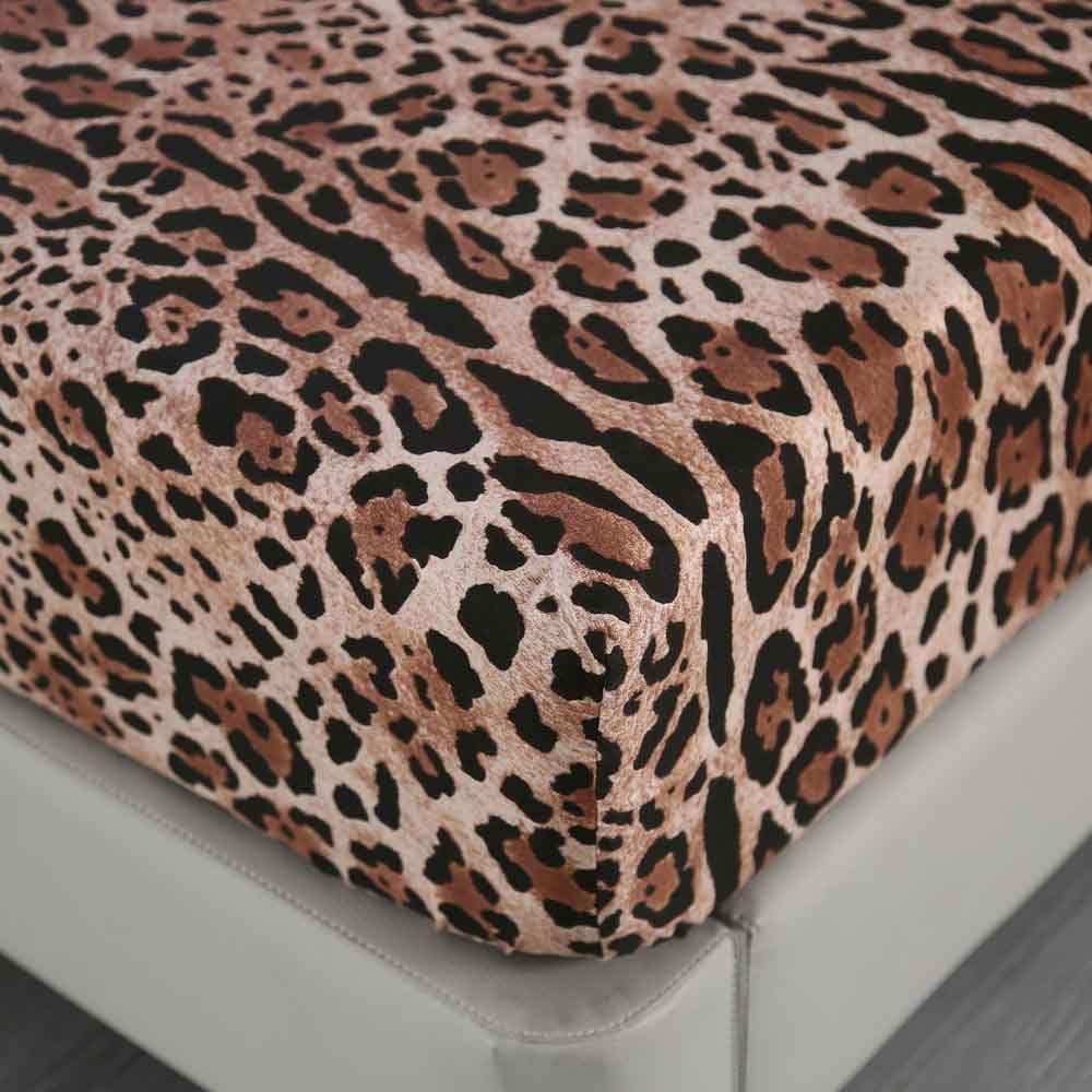4 Pieces Leopard Bedding Sheets Queen Size Leopard Print Sheet Set Included 1...