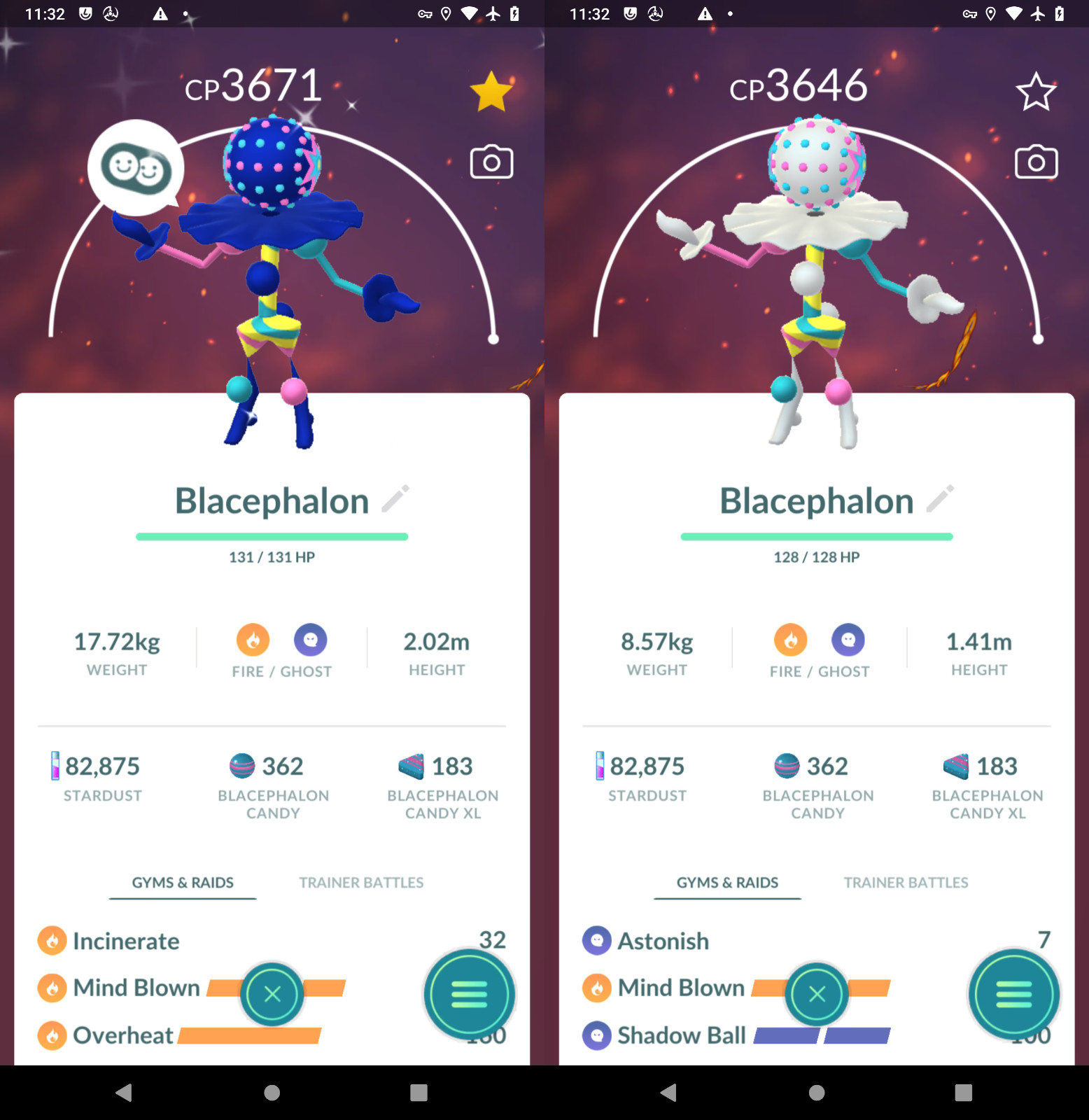 Shiny Blacephalon Level50 3 Moveset | Tr-de 1M 20k stardust - UltraFriend - PTC