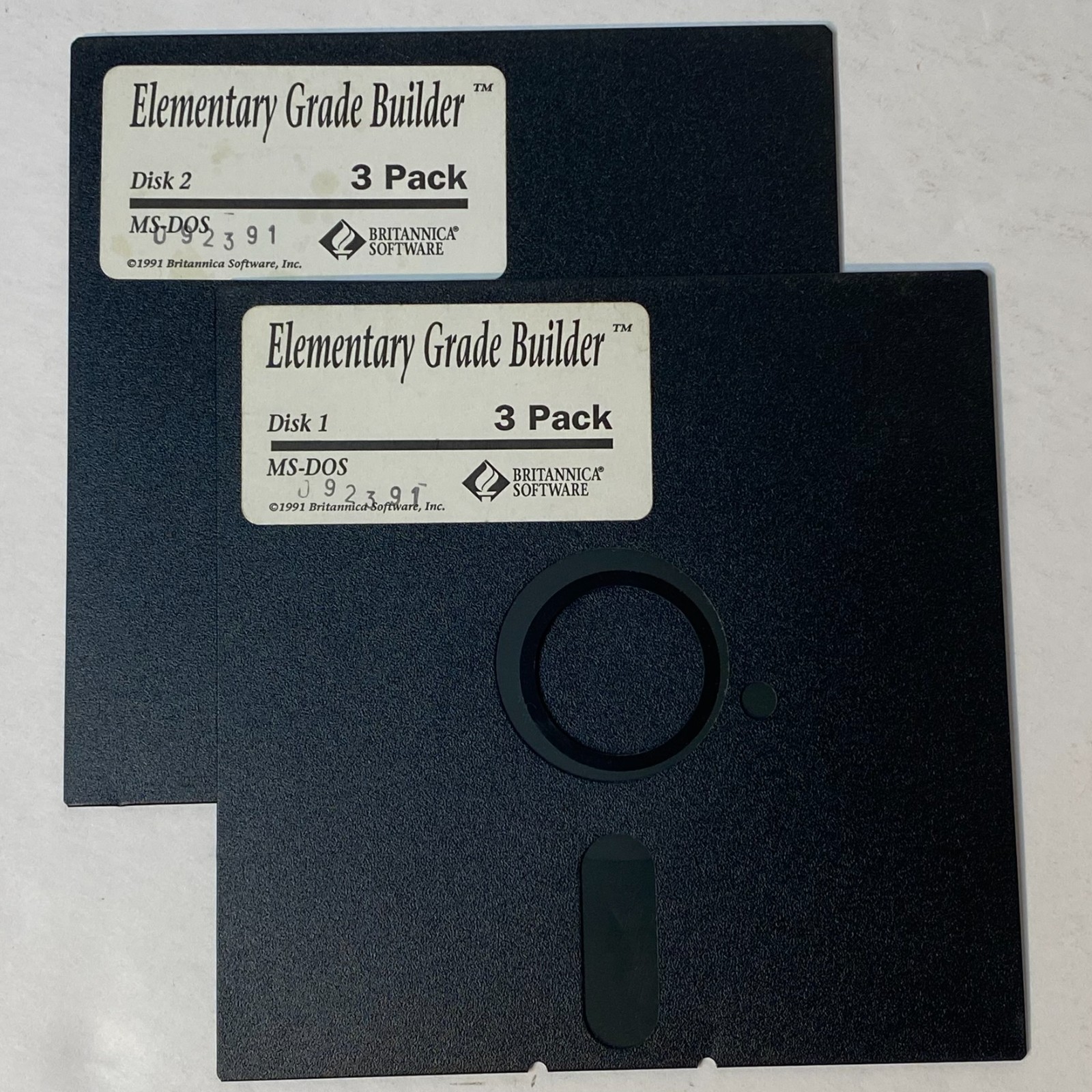 Elementary Grade Builder ©1991 Britannica Software 5.25 Floppy Disks *B2G1