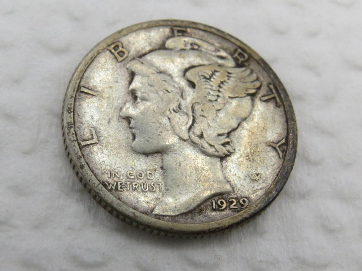 1929 S Mercury Dime - VF+ - 90% Silver 10 Cent US Coin - Better Date