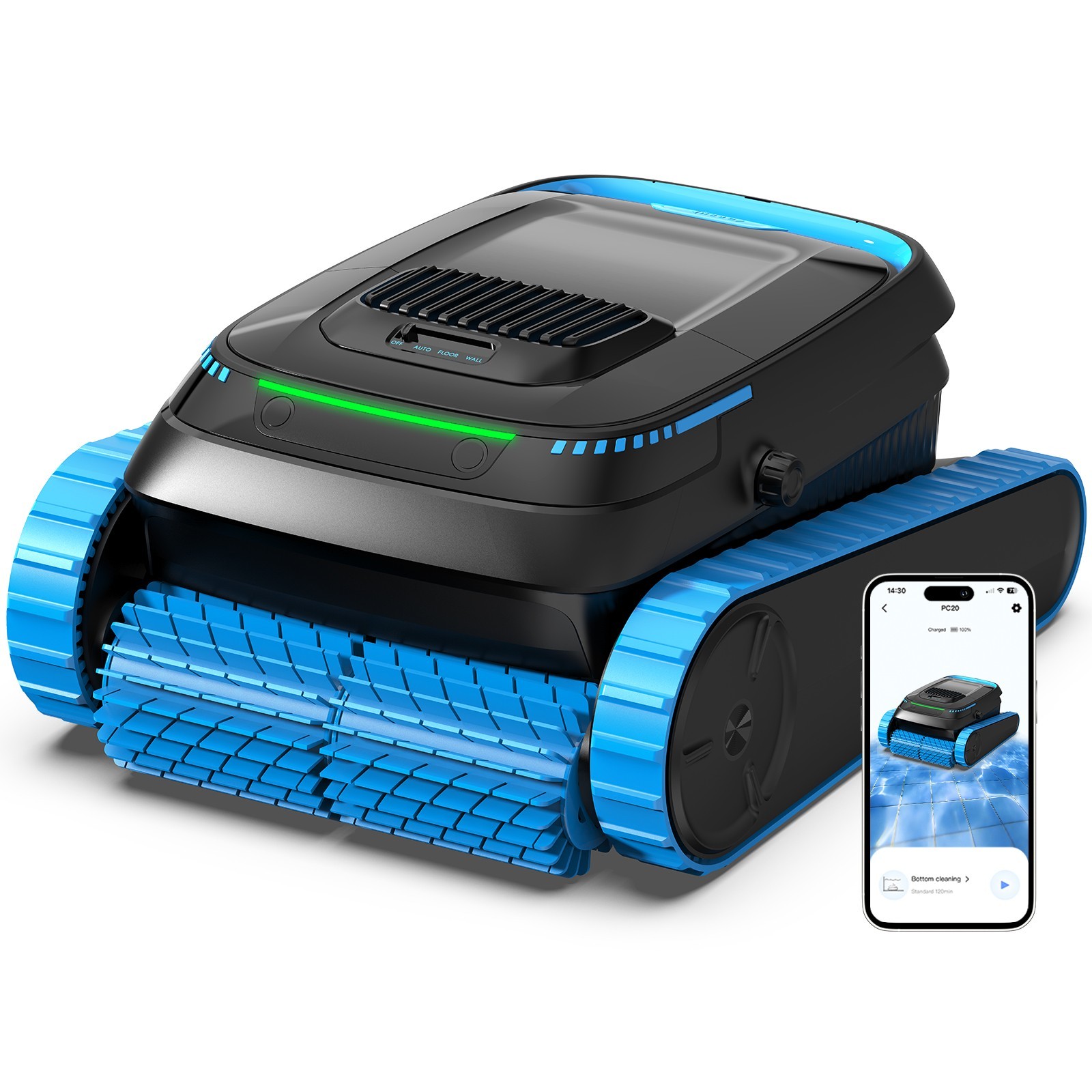 AIRROBO PC20 Robotic Pool Vacuum w/ APP Control for Floor, Walls and Waterline