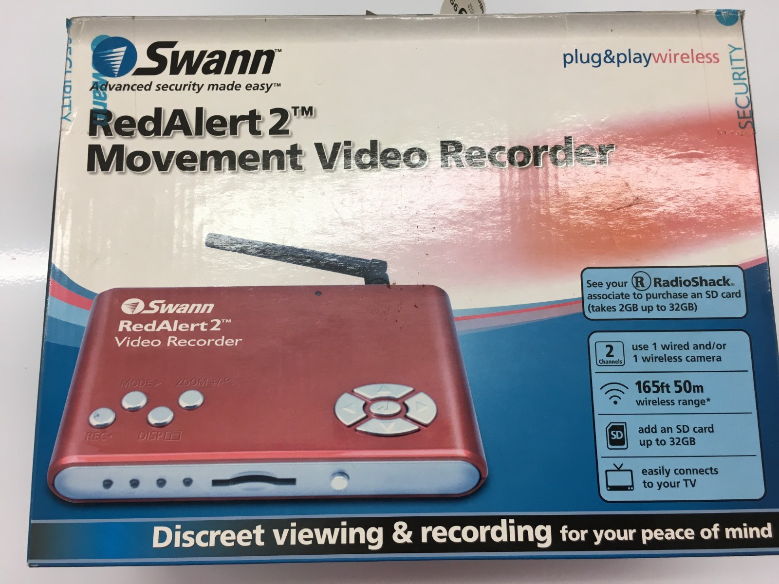 Swann Advanced Series RedAlert2 SW341-RA2 Movement Video Recorder Red Alert 2