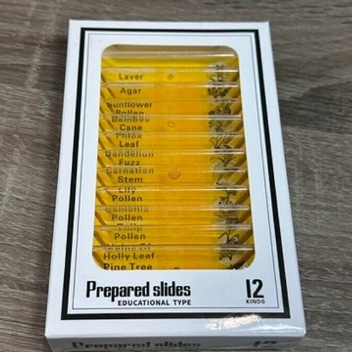 Microscope Prepared Slides Set 48pcs Educational Insect Plant Animal Specimens