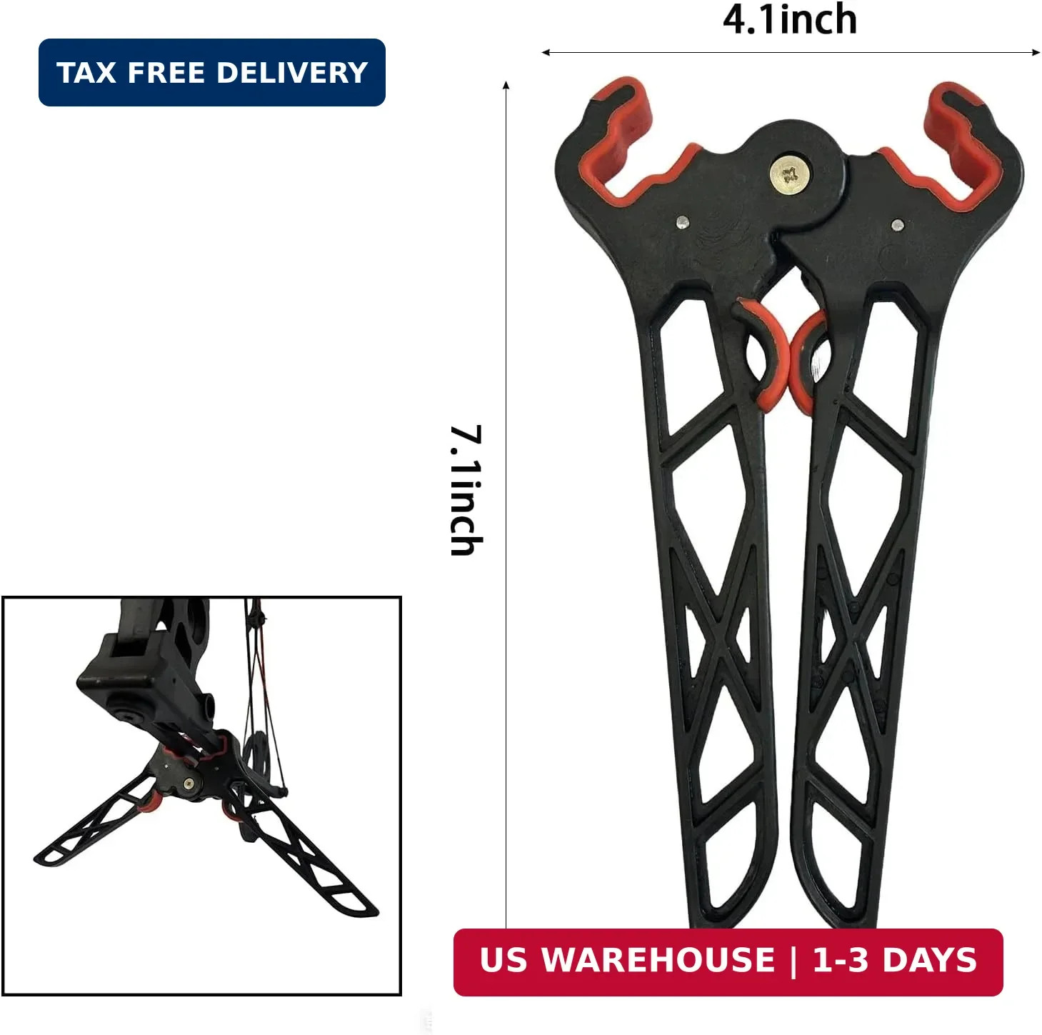 Archery Bow Stand Bow Jack Lightweight Durable Portable Folding Kickstand Ground
