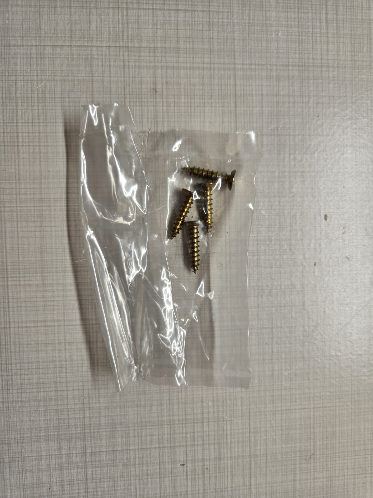 (4) Baldwin Estate strike / faceplate screws in Polished Brass 030