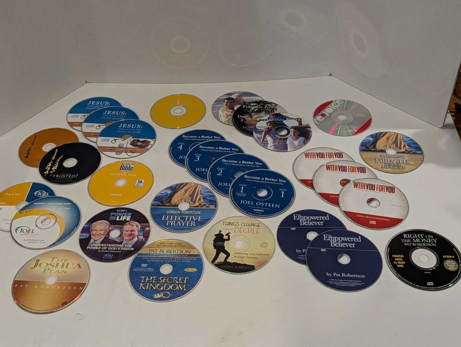 29 Christian Loose Audio CDs & DVDs Lot - God Jesus Bible Religion Christ Faith