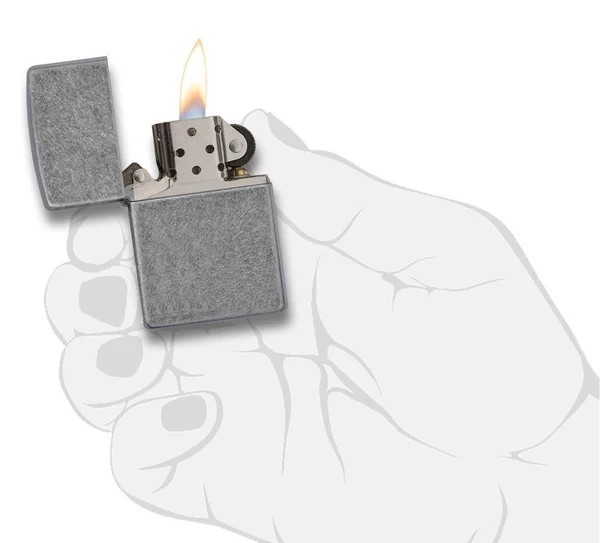 Zippo 121FB Classic Antique Silver Plate Windproof Pocket Lighter New