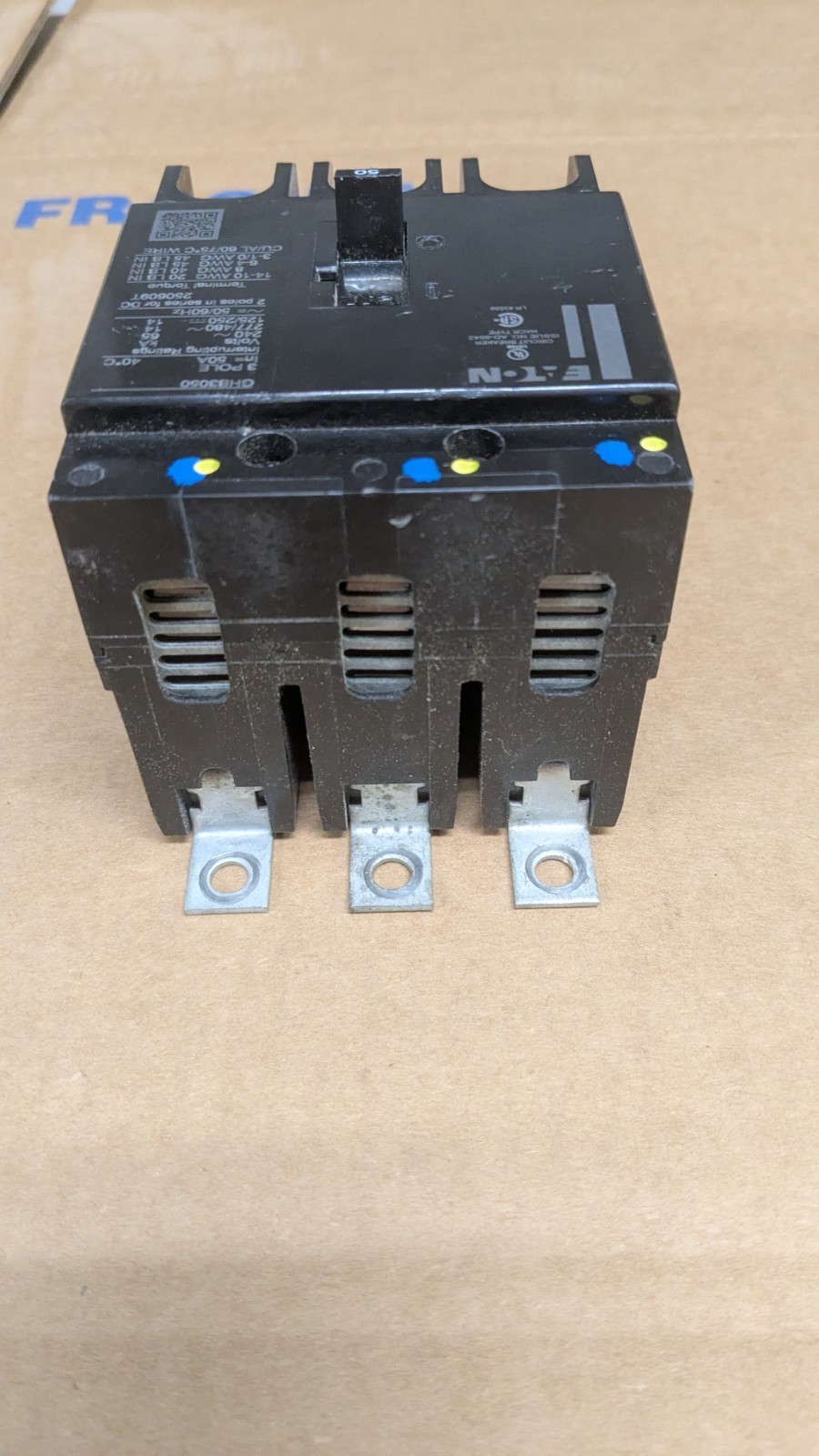 Eaton GHB3050 50A 3-Pole 480Y/277Volt Circuit Breaker New Pulls
