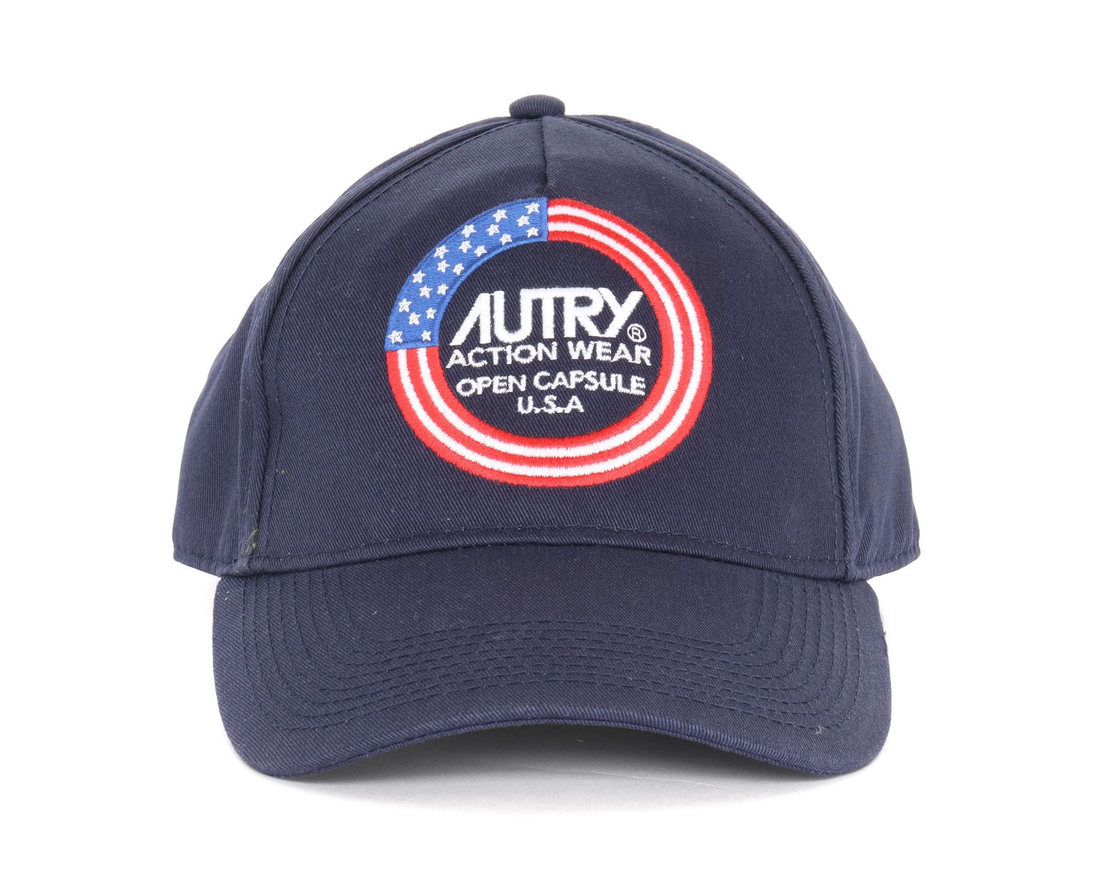 NWT AUTRY Usa BASEBALL CAP blue Open capsule navy one size adjoustable