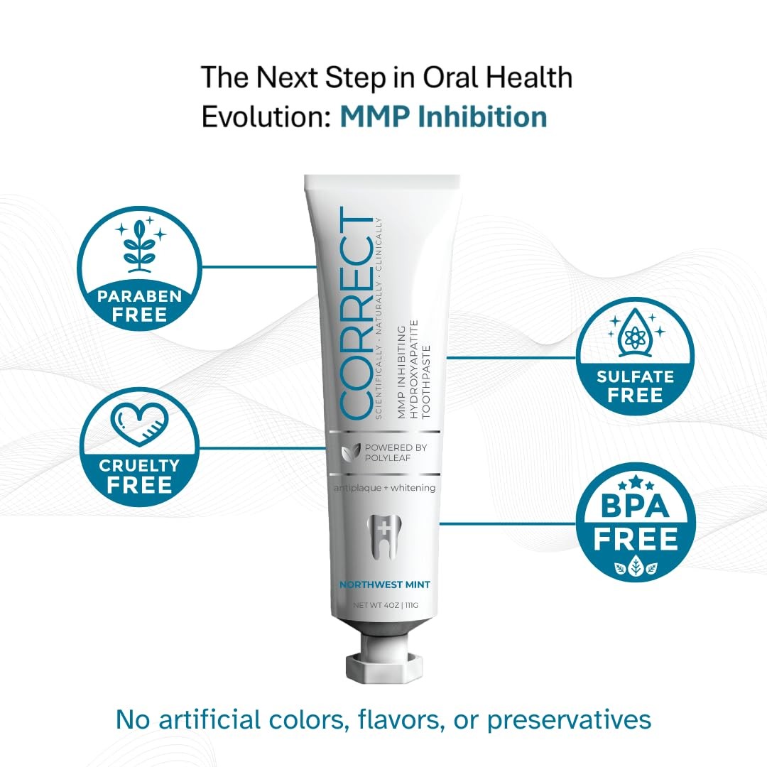 Fluoride Free Hydroxyapatite Toothpaste for Whitening & Sensitivity 4oz