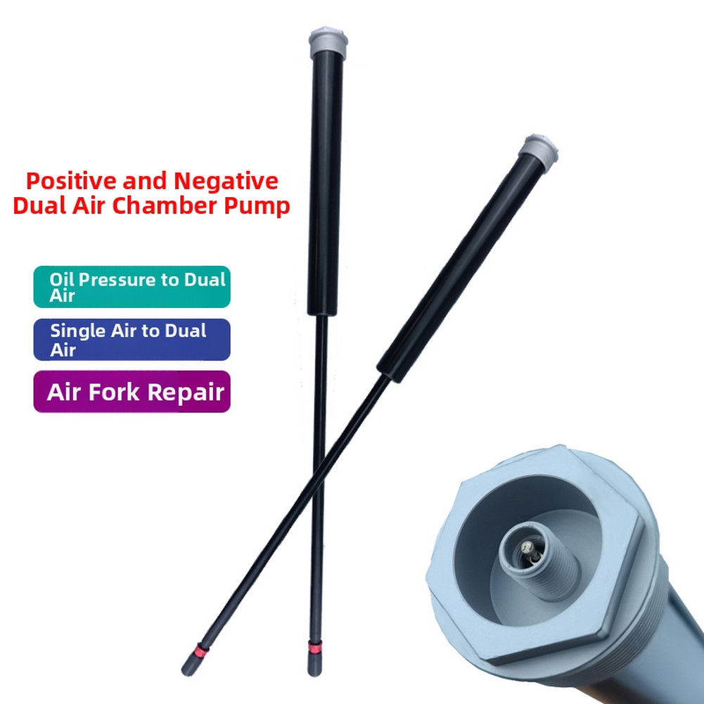 Front Fork Dual Air Pump for Mountain Bikes with 26 27.5 29 Inch Fitment
