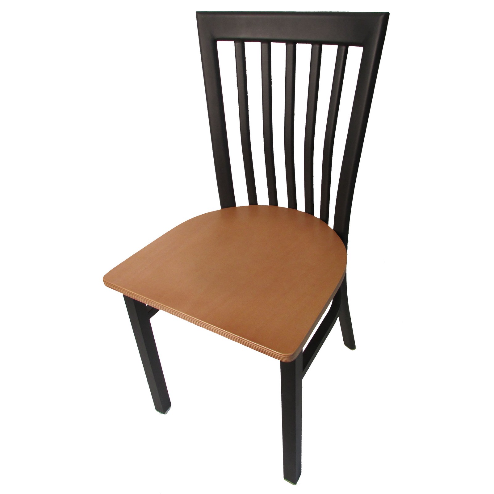 Oak Street Mfg SL4279NT Jailhouse Chair w/Natural Wood Seat