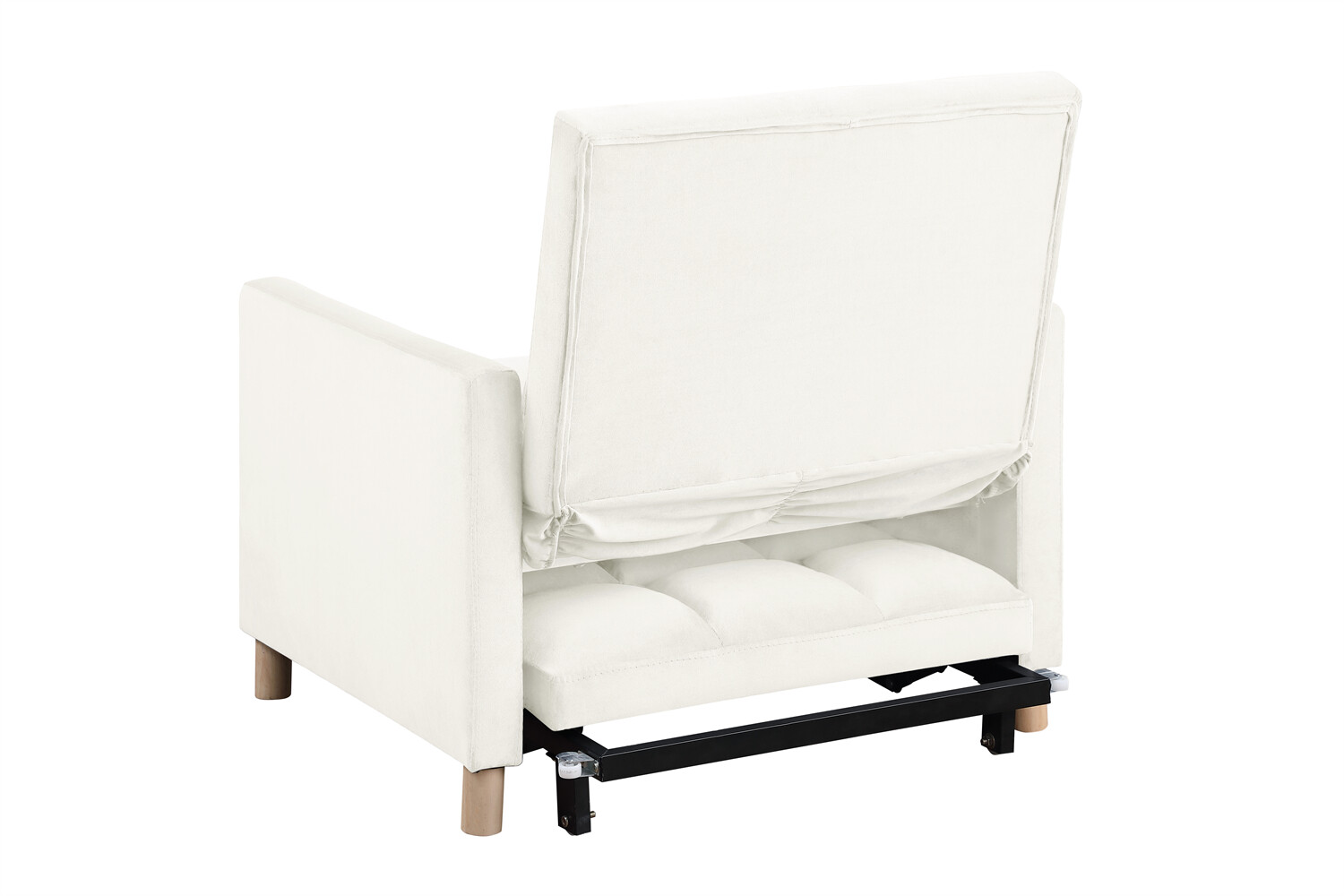 Convertible Sofa Bed Chair 3-in-1 Multi-Functional Folding Sofa Beige New