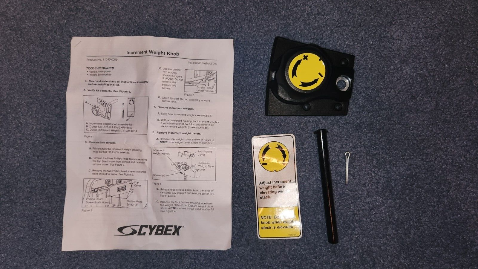 CYBEX INCREMENT WEIGHT KNOB 11040K009 new