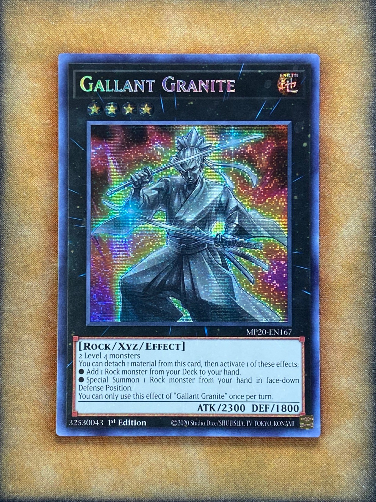 Yugioh Gallant Granite MP20-EN167 Secret Rare 1st Ed NM