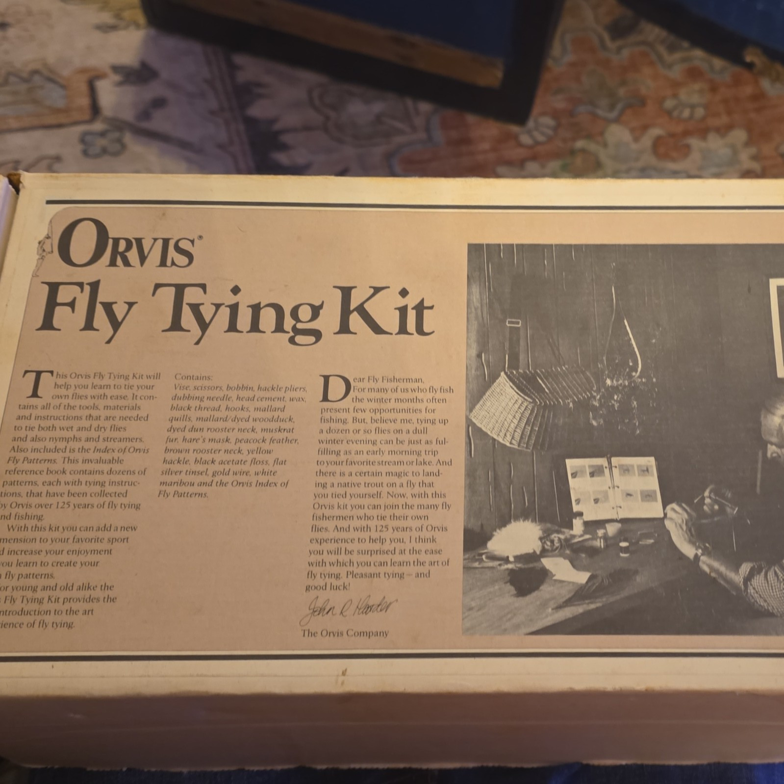 Orvis Multicolor Fly Tying Kit w/ Fly Tying How to Get Started Booklet, 1 Pack