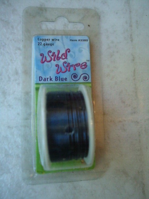 Wild Wire Dark Blue Copper Wire 22 Gauge #3380 ©1999