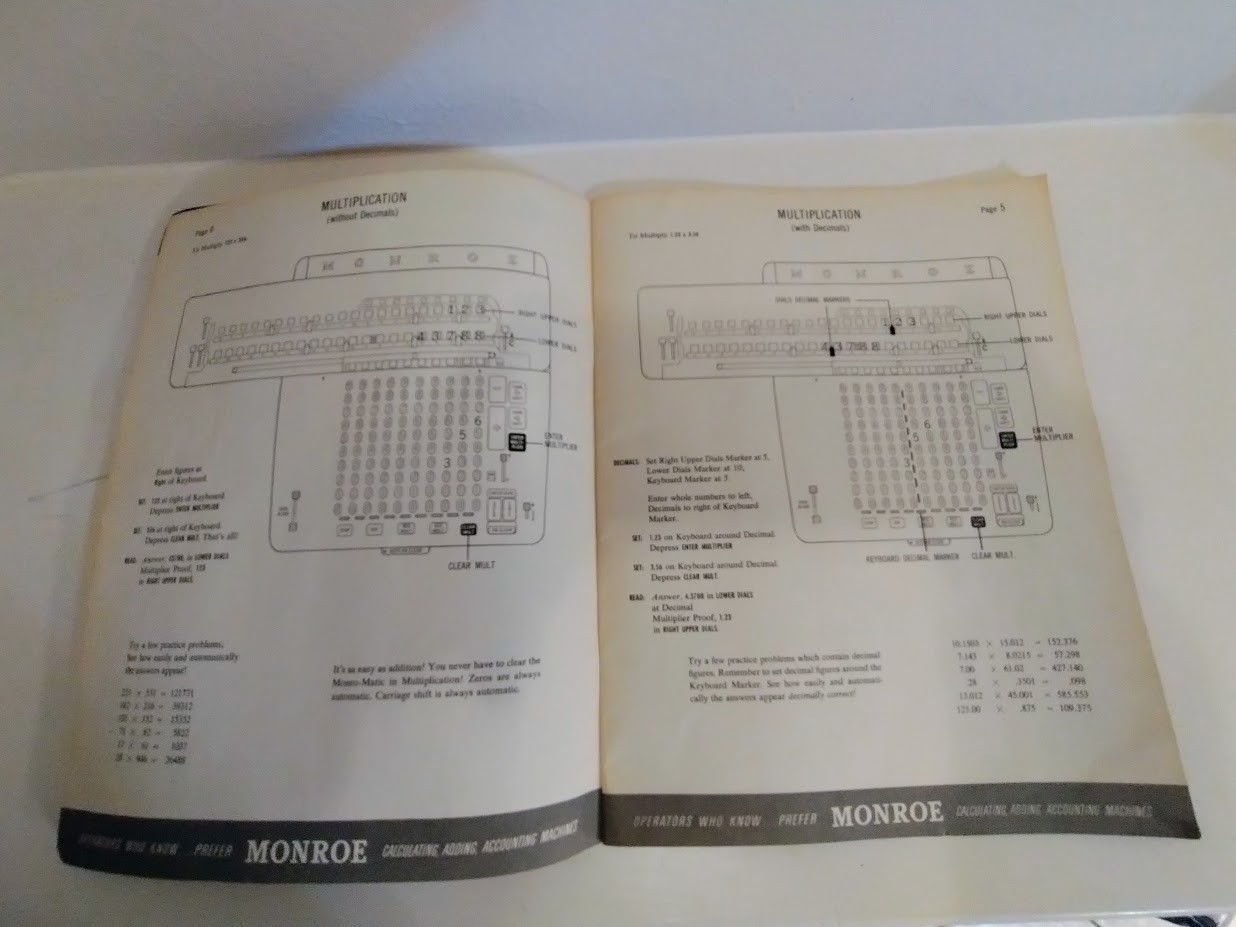 Monroe Monro Matic 8N Operating Instruction Manual