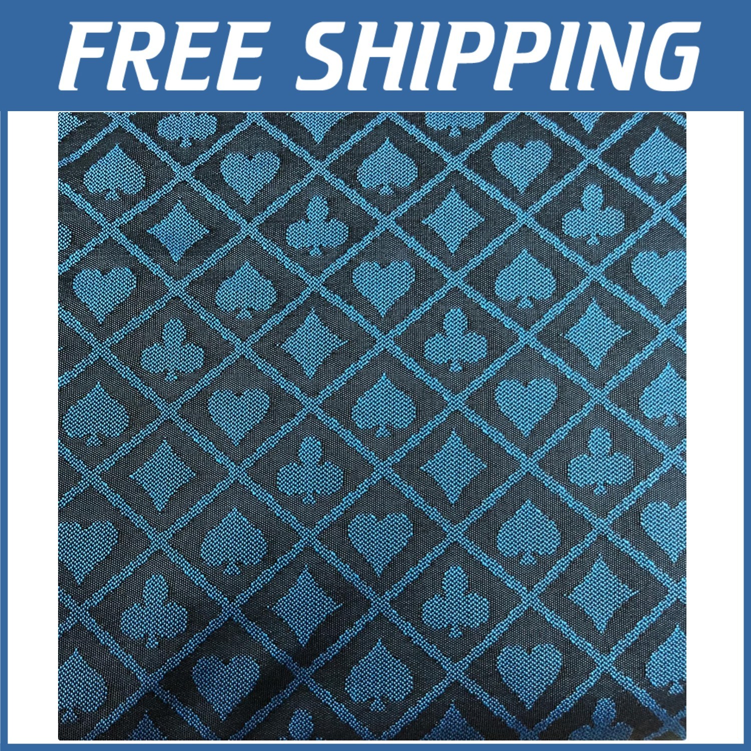 Poker Table Cover - Blue, 108x60 inches=