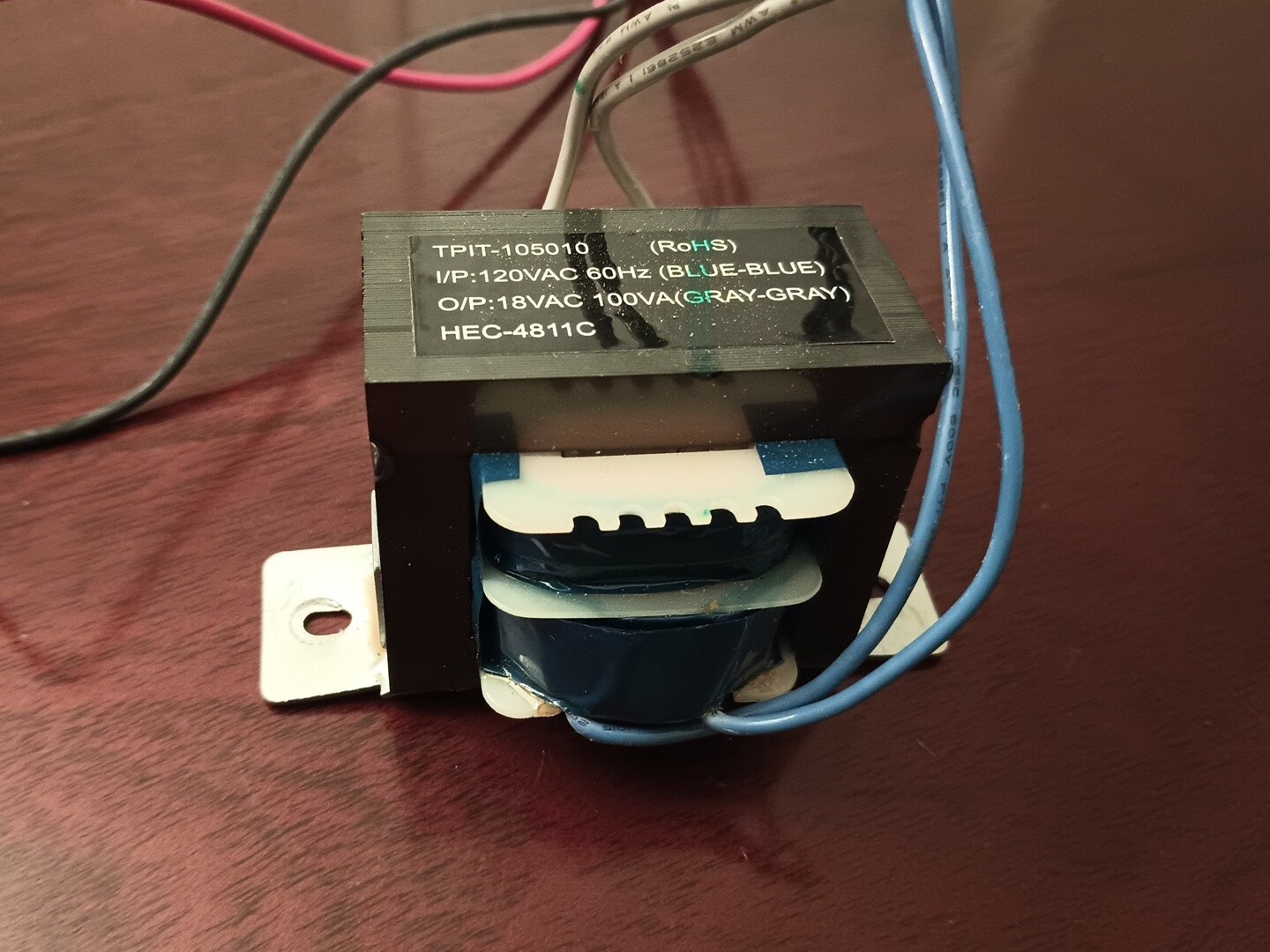 TPIT-105010 Garage Door Opener Transformer 120 V to 18 V