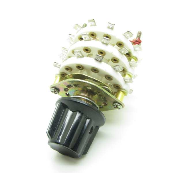 Band Switch Rotary Channel Selector 3 Deck 3 Pole 8 Position Throw 3P8T + Knob