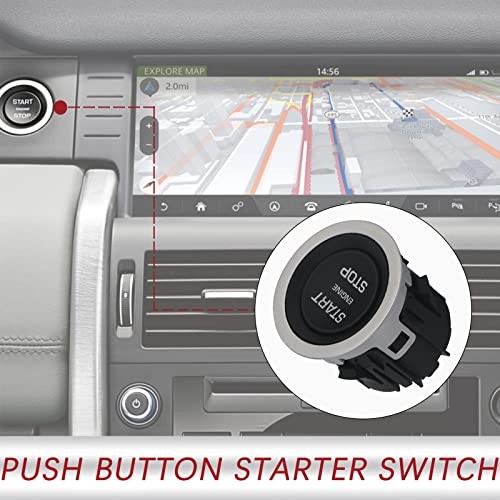 Momentary Push Start Stop Button Switch Compatible with 2013-2020 Range Rover