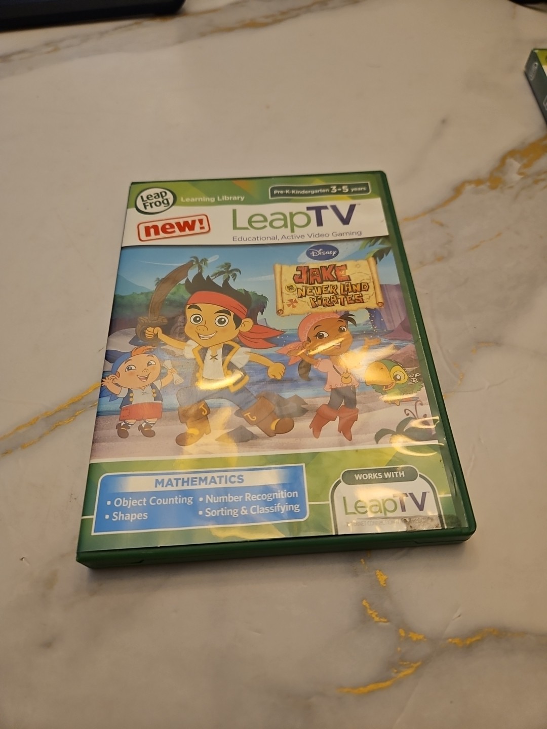 LeapFrog LeapTV Video Game Cartridge Disney Jake & The Neverland Pirates Learn