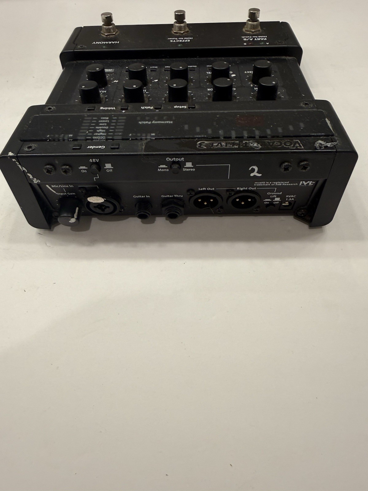Digitech Vocalist Live 3 Vocal Multi Effects Processor Pedal + Power Supply