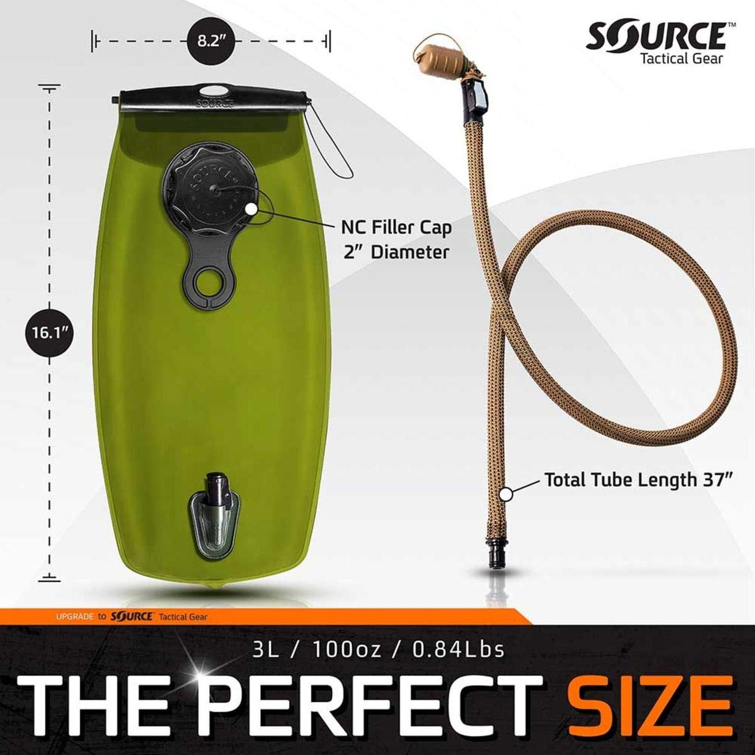 Source Wxp Storm Valve Black Hydration Reservoir System 2-Liter