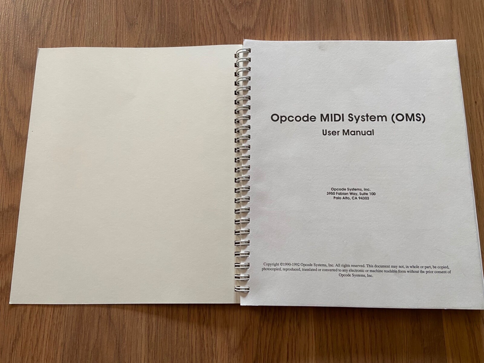 Opcode OMS Manual
