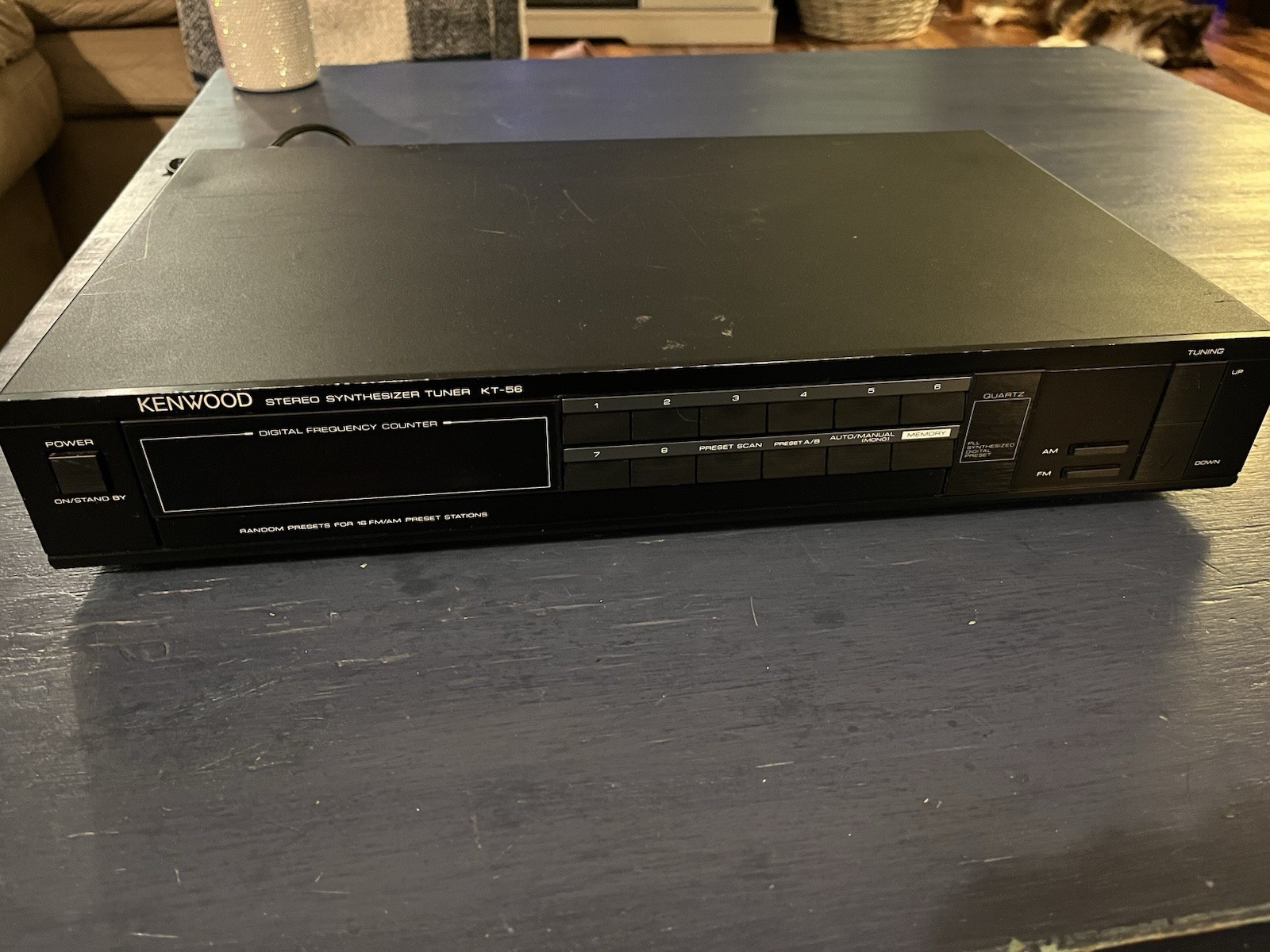 Kenwood KT-56 / AM-FM Digital Stereo Tuner -- KT Tested And Working