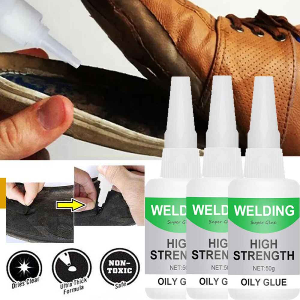 3PACK Jue Fish Welding High-Strength Oily Glue Uniglue Universal Super Glue 50g