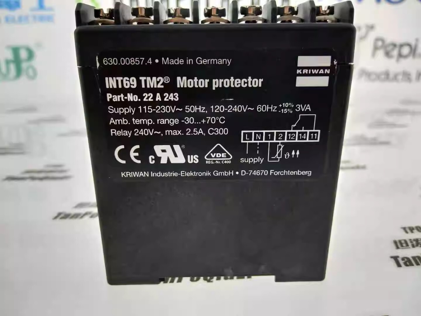 1pcs KRIWAN INT69 TM2 22A 243 compressor protection module