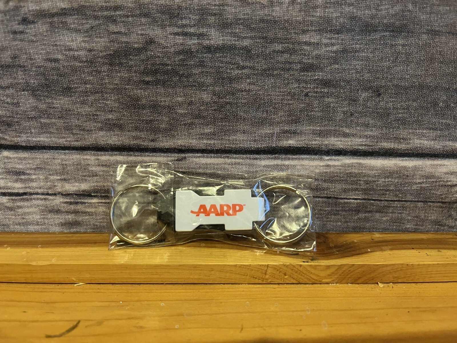 Advertising AARP Clip Release Keychain Key Ring New