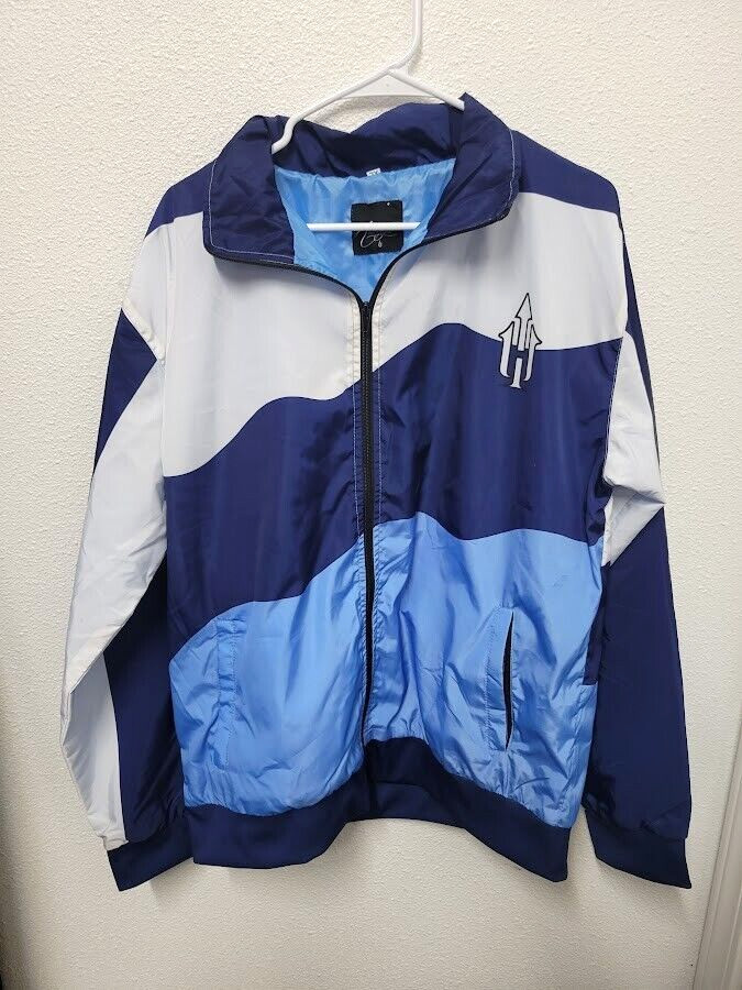 Heirrogance Full Zip Unique Blue Jacket Size XL