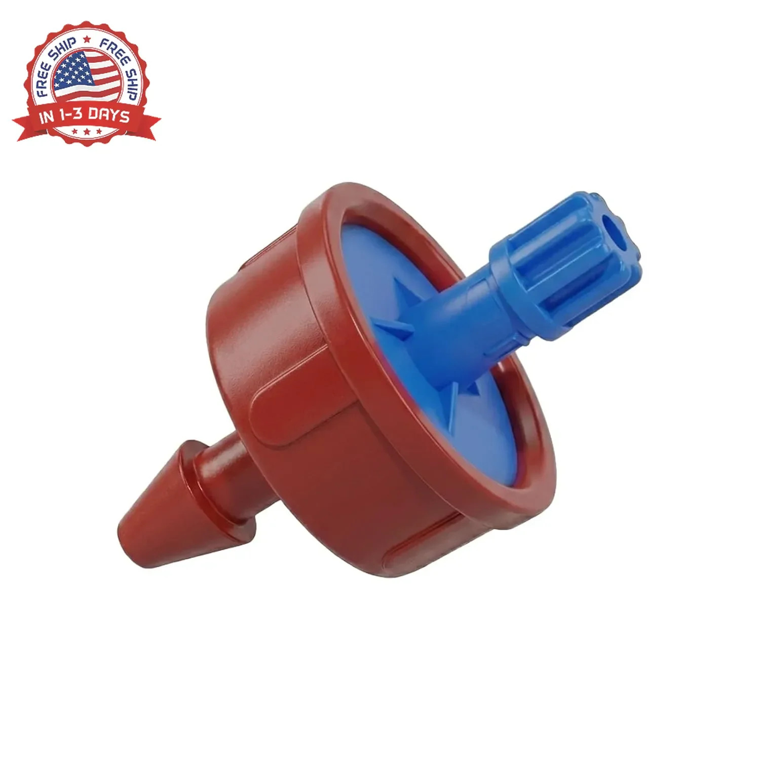 0.5 GPH Pressure Compensating Drip Emitters for 1/4" Tubing, 30pcs | Self-Cleani
