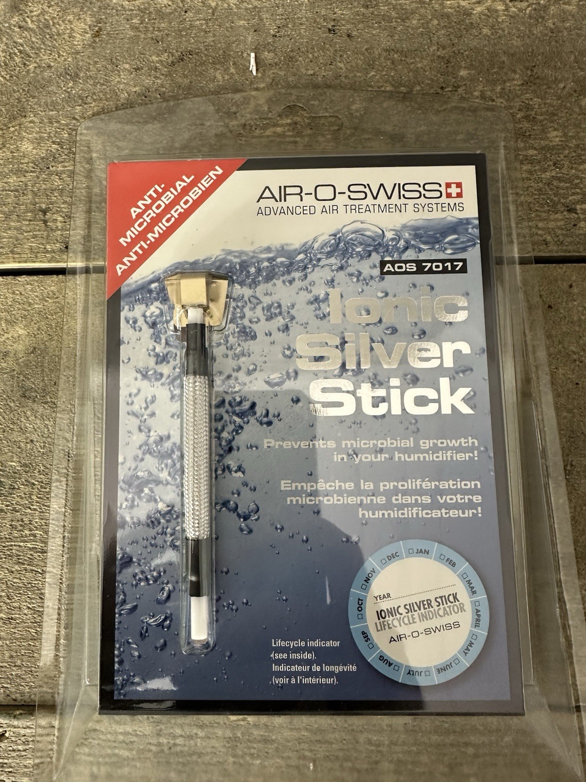 Air-O-Swiss 7017 Ionic Silver Stick #24776 Humidifier Water Clean Treatment New