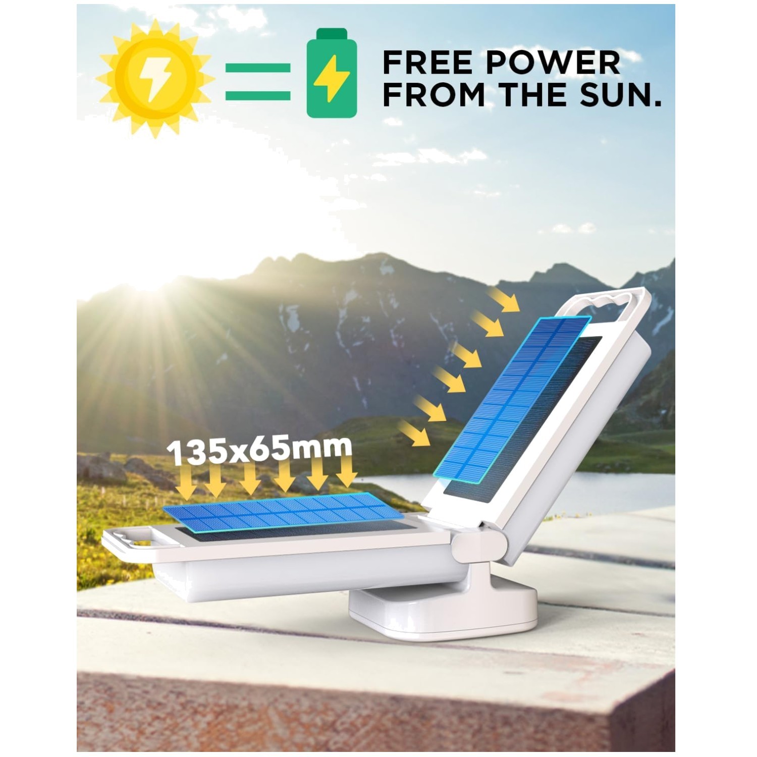 Lightweight Solar Tent Light, 80HRS Runtime