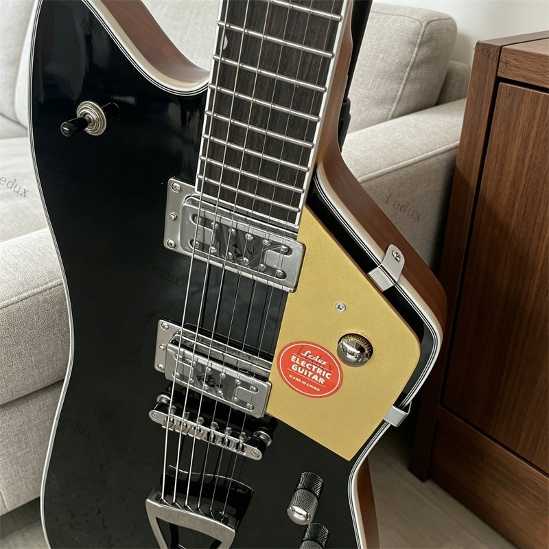 Ledux BILLY BO Solid Electric Guitar Thunderbird Stainless Rounded Bone Nut US